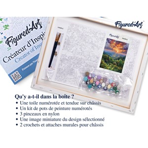 Peinture par numéro ours et coucher de .