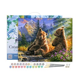 Peinture par numéro couple d'ours