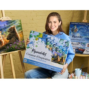 Peinture par numéro couple d'ours