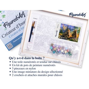 Peinture par numéro couple d'ours