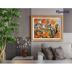 Peinture par numéro ecureuil espiègle