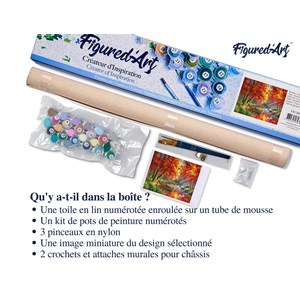 Peinture par numéro rivière d'automne .