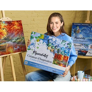 Peinture par numéro rivière d'automne .