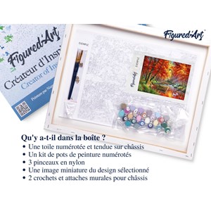 Peinture par numéro rivière d'automne .