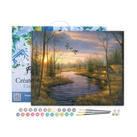 Peinture par numéro maison de campagne .