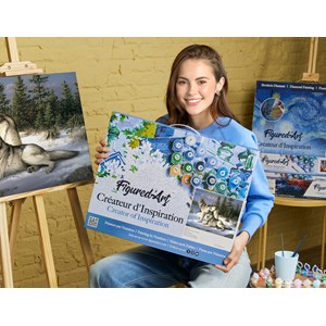 Peinture par numéro couple de loups