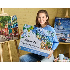 Peinture par numéro ruelle à paris