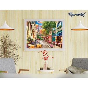 Peinture par numéro ruelle à paris