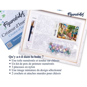 Peinture par numéro ruelle à paris