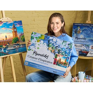 Peinture par numéro londres au printemps