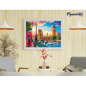 Peinture par numéro londres au printemps