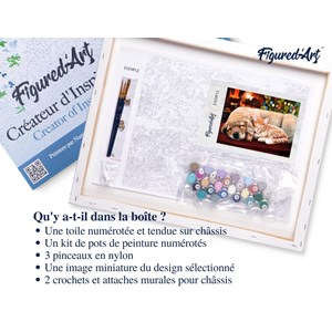 Peinture par numéro sieste entre amis