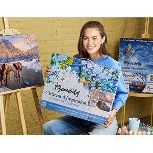 Peinture par numéro chevaux à la fin de.