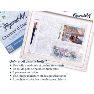 Peinture par numéro chevaux à la fin de.