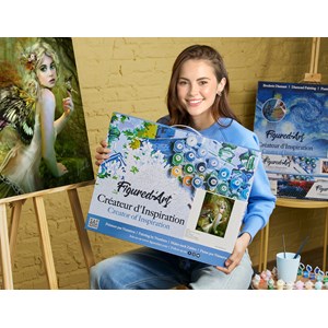 Peinture par numéro féé dorée