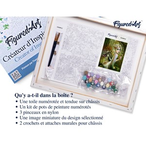 Peinture par numéro féé dorée