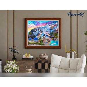 Peinture par numéro paysage de grèce