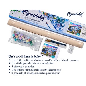 Peinture par numéro paysage de grèce