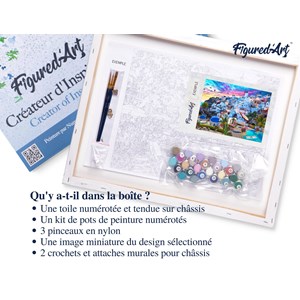 Peinture par numéro paysage de grèce