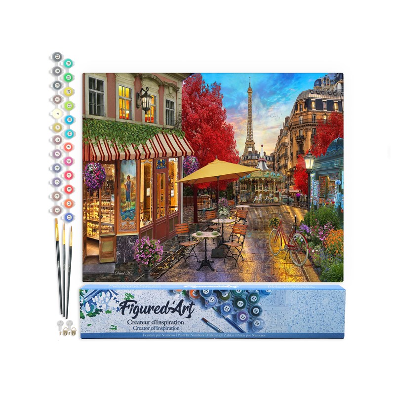 Peinture par numéro terrasse à paris