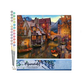 Peinture par numéro canaux chaleureux