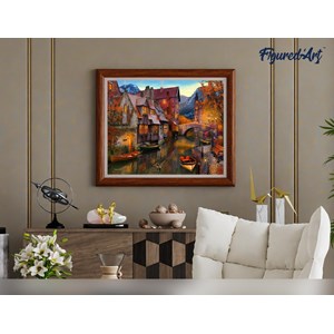 Peinture par numéro canaux chaleureux