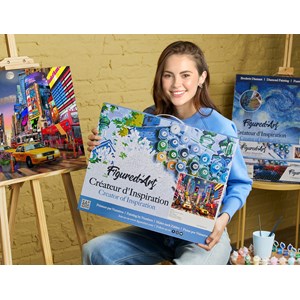 Peinture par numéro nuit à timesquare