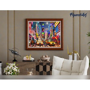 Peinture par numéro nuit à timesquare