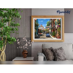 Peinture par numéro ruelle et 2 cv