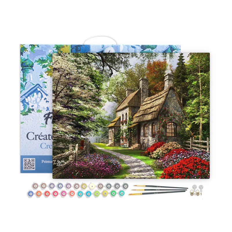 Peinture par numéro paysage de campagne