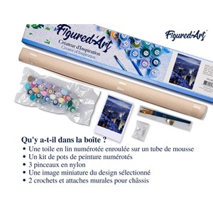 Peinture par numéro toits de paris