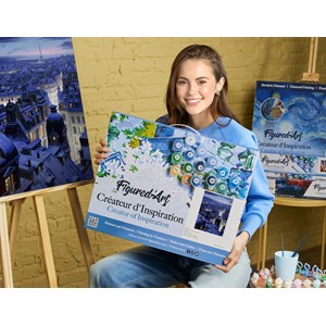 Peinture par numéro toits de paris