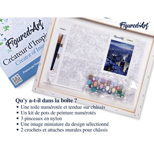 Peinture par numéro toits de paris