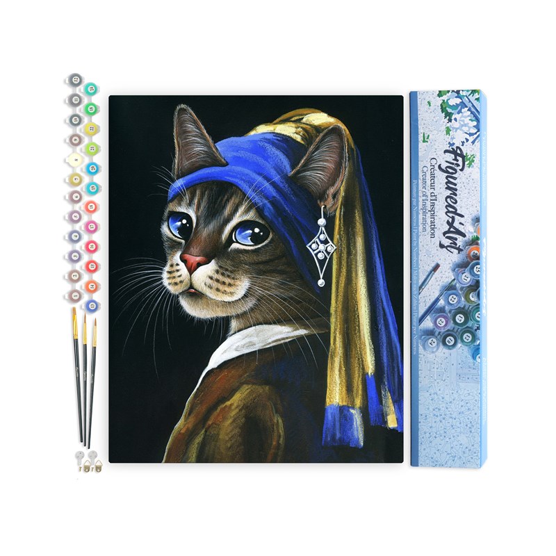 Peinture par numéro la jeune minette à .