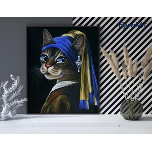 Peinture par numéro la jeune minette à .