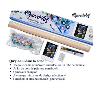 Peinture par numéro la jeune minette à .