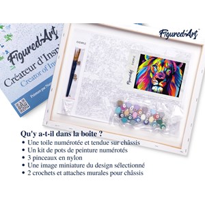 Peinture par numéro lion pop art