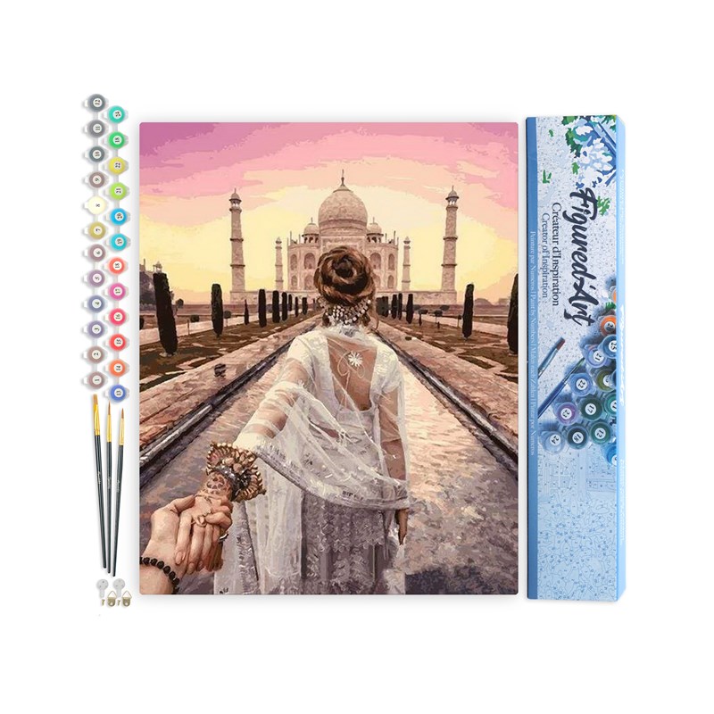 Peinture par numéro balade romantique .