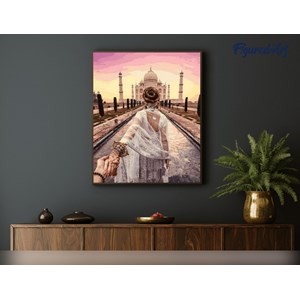 Peinture par numéro balade romantique .