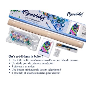 Peinture par numéro chaton coloré