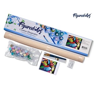 Peinture par numéro félin pop art