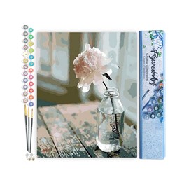 Peinture par numéro fleur blanche