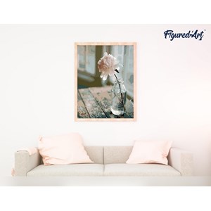 Peinture par numéro fleur blanche