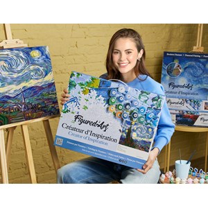 Peinture par numéro van gogh nuit .