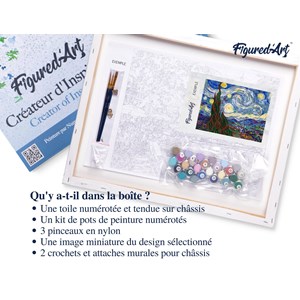 Peinture par numéro van gogh nuit .