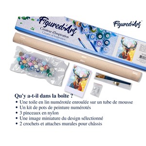 Peinture par numéro renne moderne