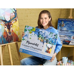 Peinture par numéro renne moderne