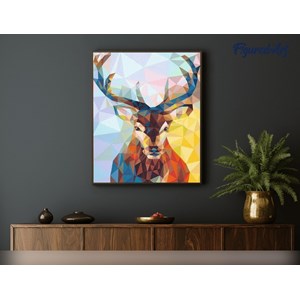 Peinture par numéro renne moderne