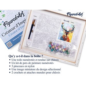 Peinture par numéro renne moderne