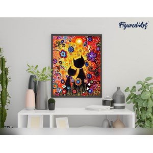 Peinture par numéro chats cartoon